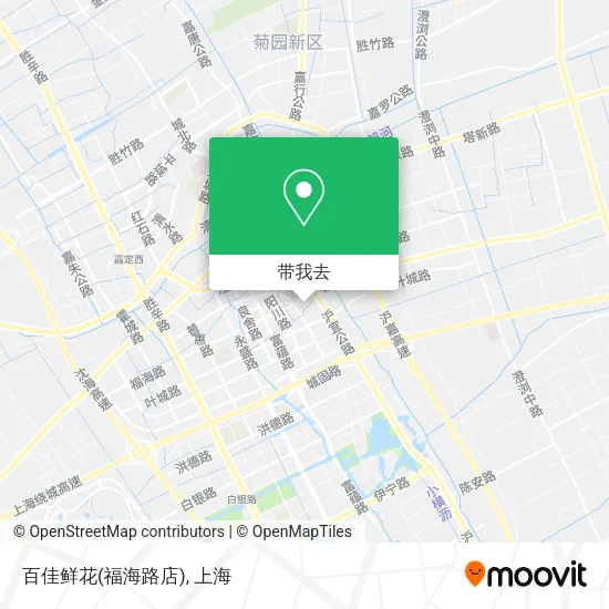 百佳鲜花(福海路店)地图