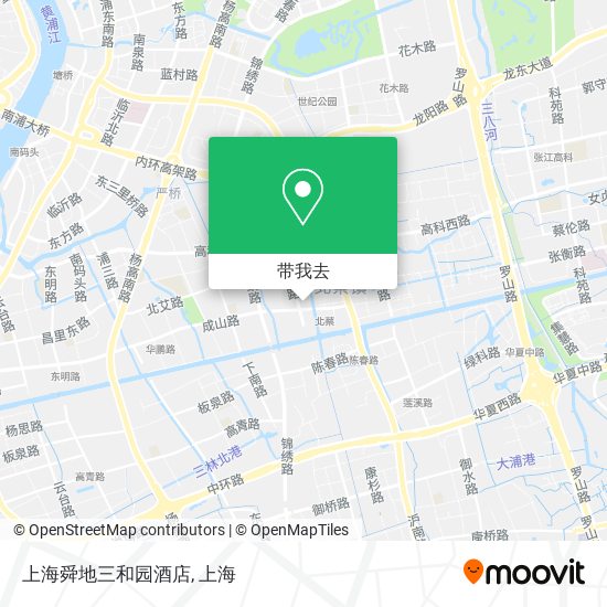 上海舜地三和园酒店地图