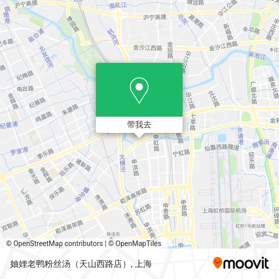 妯娌老鸭粉丝汤（天山西路店）地图