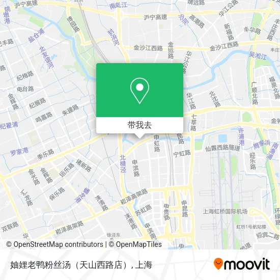 妯娌老鸭粉丝汤（天山西路店）地图