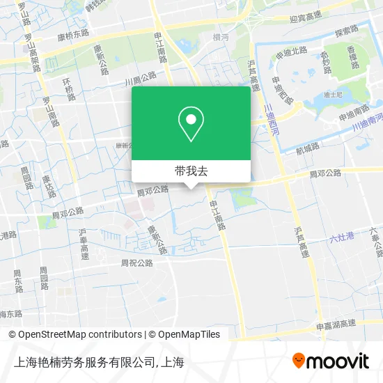上海艳楠劳务服务有限公司地图