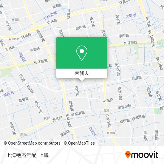 上海艳杰汽配地图