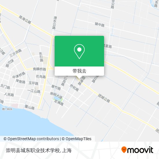 崇明县城东职业技术学校地图