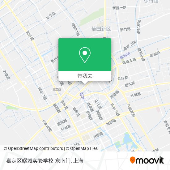 嘉定区疁城实验学校-东南门地图