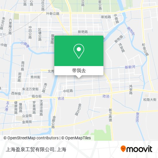 上海盈泉工贸有限公司地图