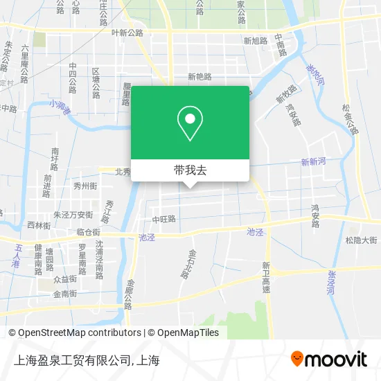上海盈泉工贸有限公司地图