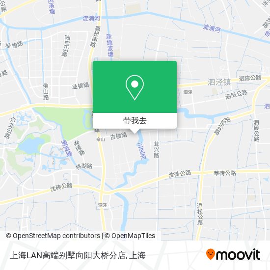 上海LAN高端别墅向阳大桥分店地图