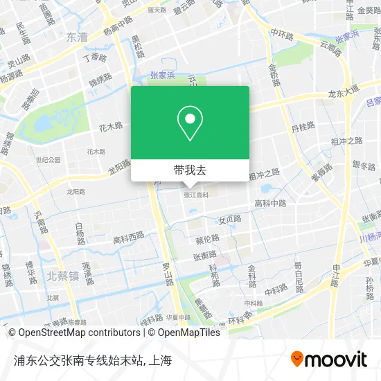 浦东公交张南专线始末站地图