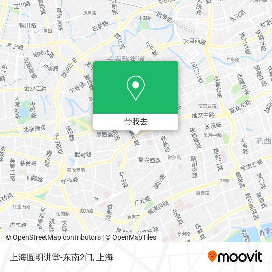 上海圆明讲堂-东南2门地图