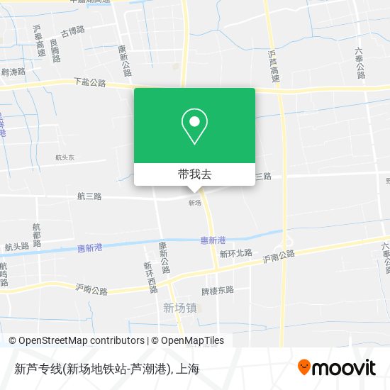 新芦专线(新场地铁站-芦潮港)地图