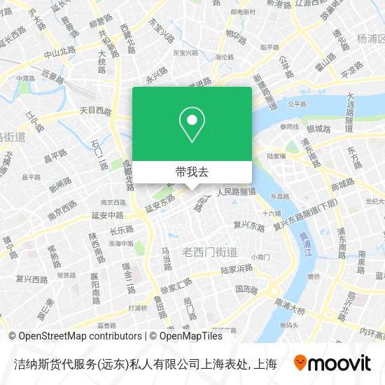 洁纳斯货代服务(远东)私人有限公司上海表处地图
