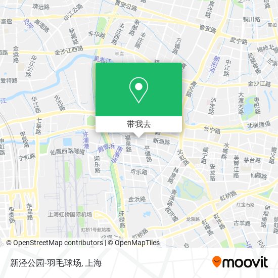 新泾公园-羽毛球场地图