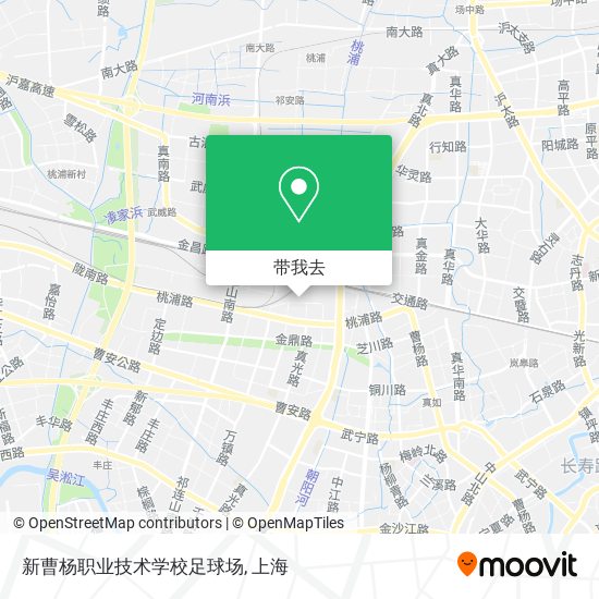 新曹杨职业技术学校足球场地图