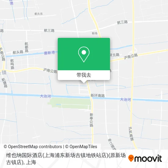 维也纳国际酒店(上海浦东新场古镇地铁站店)(原新场古镇店)地图