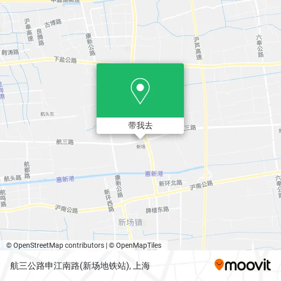航三公路申江南路(新场地铁站)地图