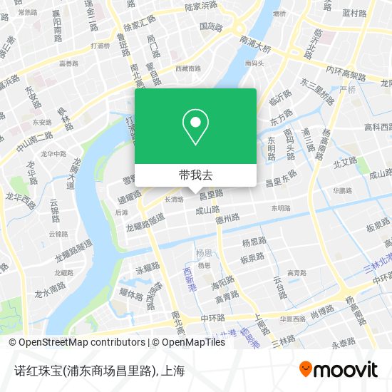 诺红珠宝(浦东商场昌里路)地图