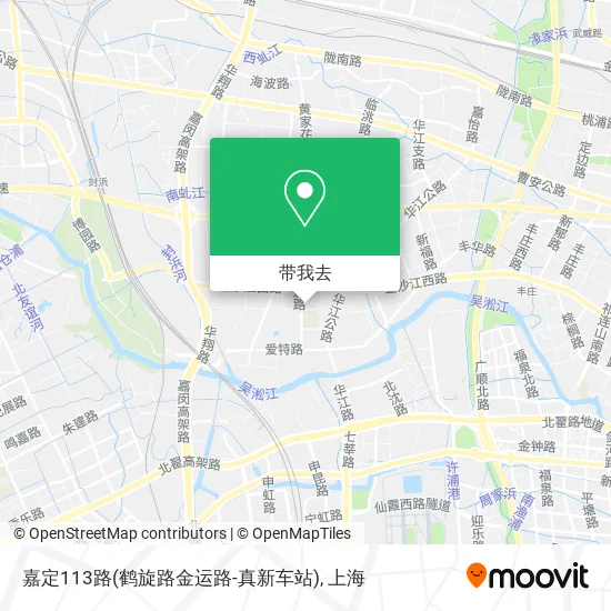 嘉定113路(鹤旋路金运路-真新车站)地图
