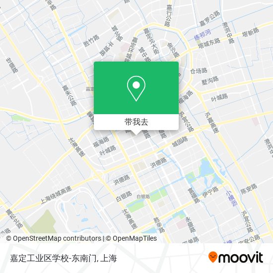 嘉定工业区学校-东南门地图