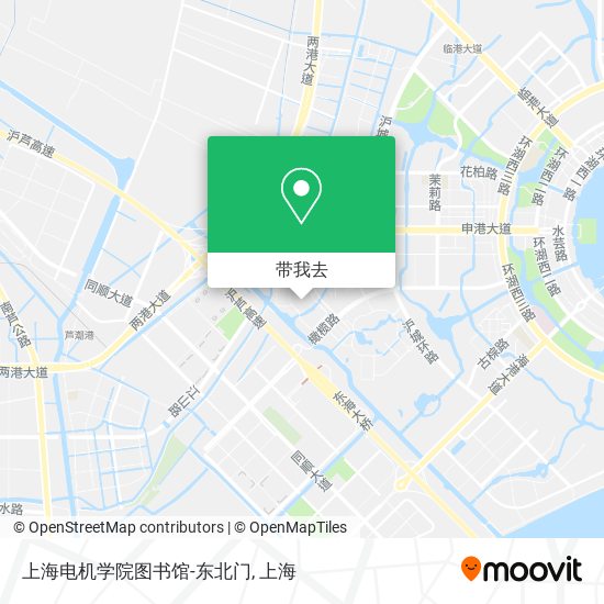 上海电机学院图书馆-东北门地图