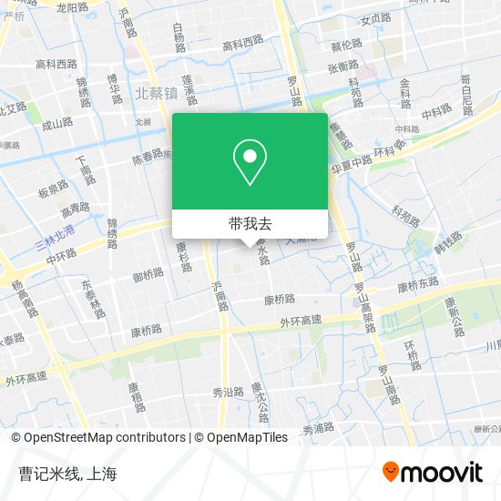 曹记米线地图