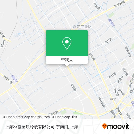 上海秋霞童晨冷暖有限公司-东南门地图