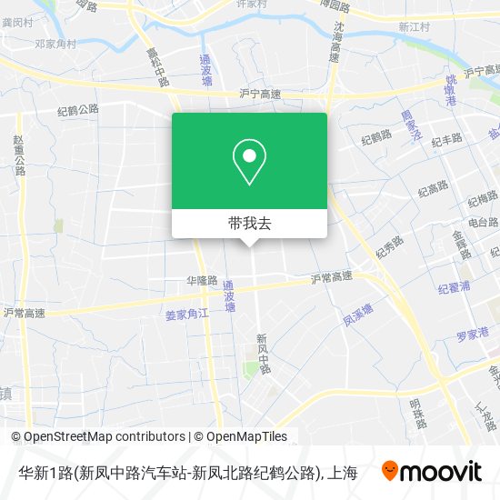 华新1路(新凤中路汽车站-新凤北路纪鹤公路)地图