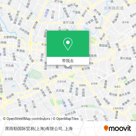 席雨勒国际贸易(上海)有限公司地图