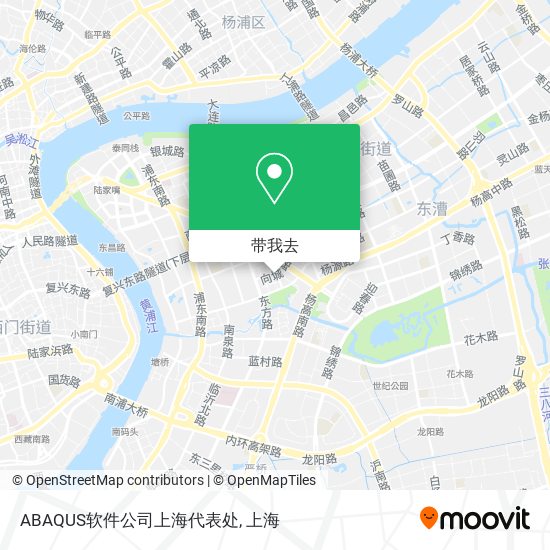 ABAQUS软件公司上海代表处地图