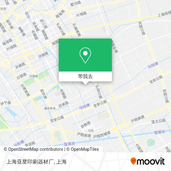 上海亚星印刷器材厂地图