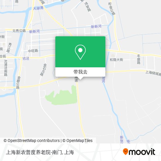 上海新农普度养老院-南门地图