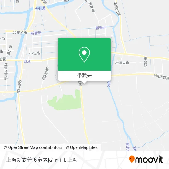 上海新农普度养老院-南门地图