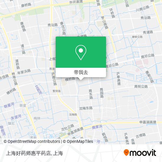 上海好药师惠平药店地图