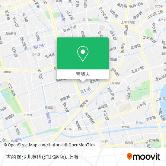 吉的堡少儿英语(浦北路店)地图