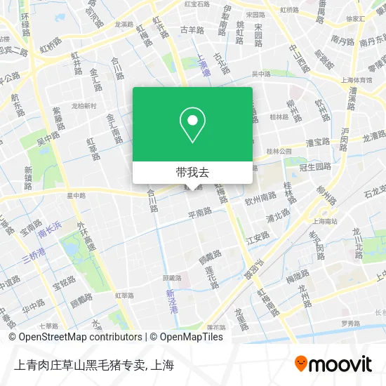 上青肉庄草山黑毛猪专卖地图