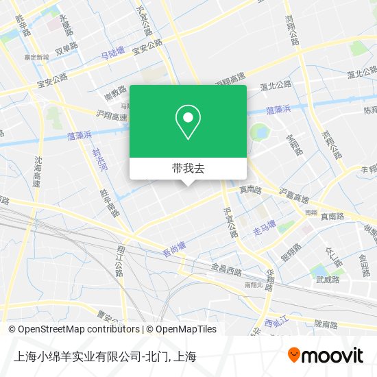 上海小绵羊实业有限公司-北门地图