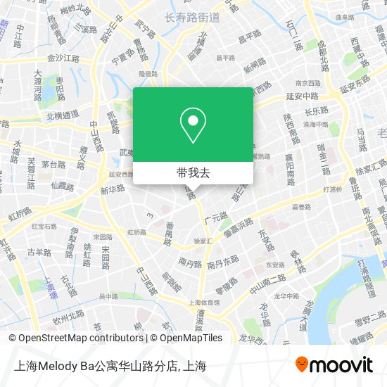 上海Melody Ba公寓华山路分店地图