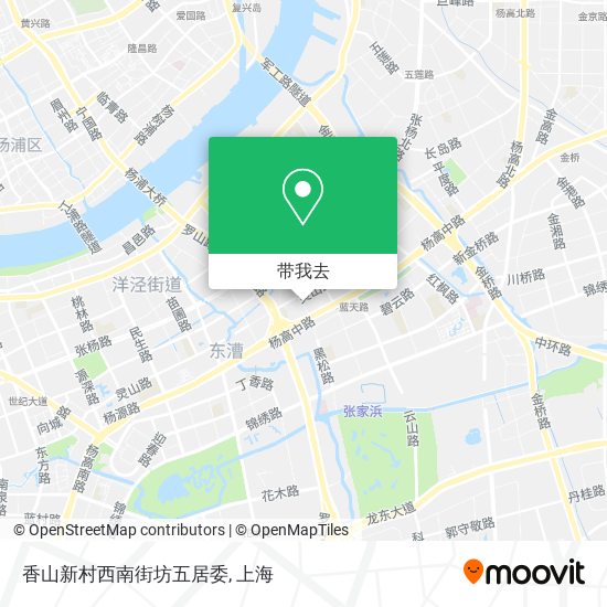 香山新村西南街坊五居委地图