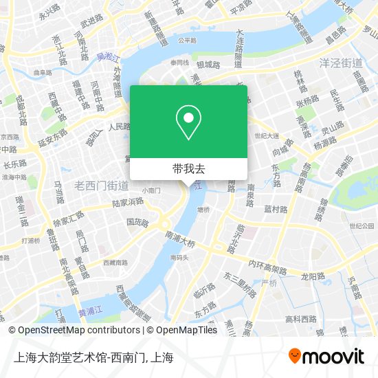 上海大韵堂艺术馆-西南门地图