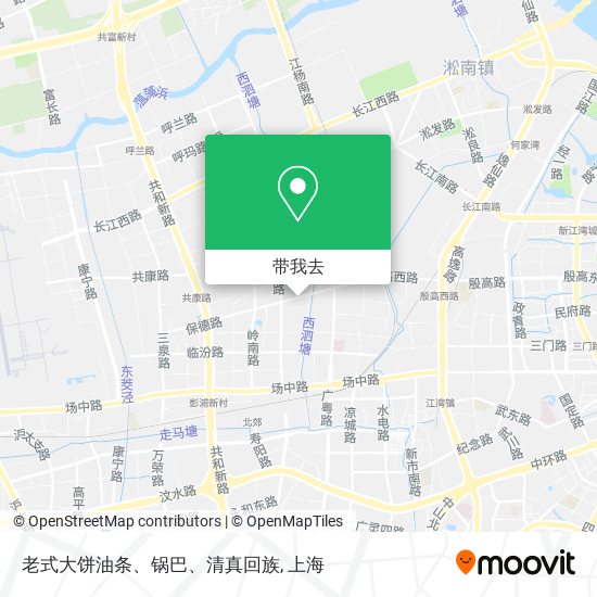 老式大饼油条、锅巴、清真回族地图