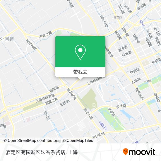 嘉定区菊园新区妹香杂货店地图