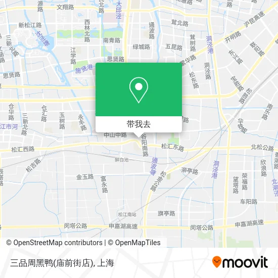 三品周黑鸭(庙前街店)地图