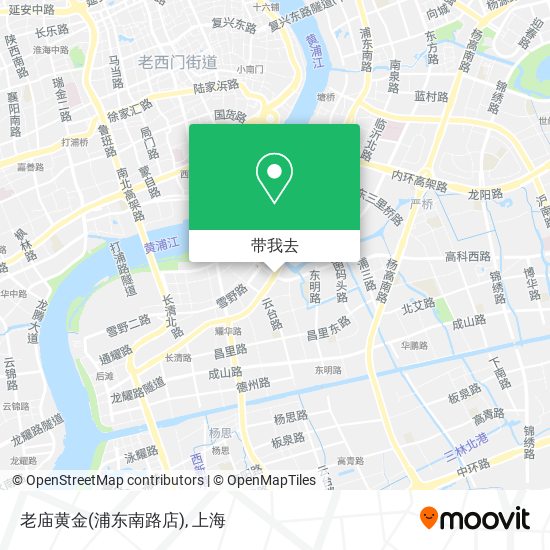 老庙黄金(浦东南路店)地图