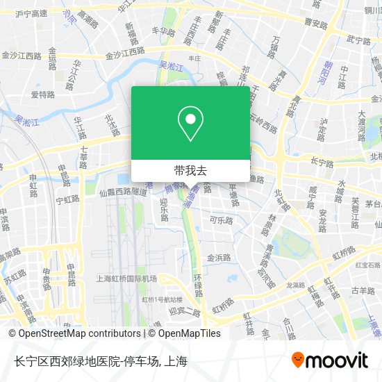 长宁区西郊绿地医院-停车场地图