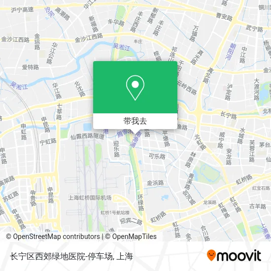 长宁区西郊绿地医院-停车场地图
