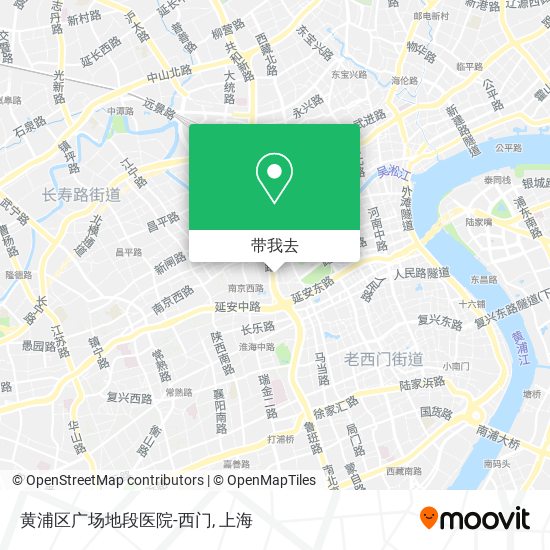 黄浦区广场地段医院-西门地图