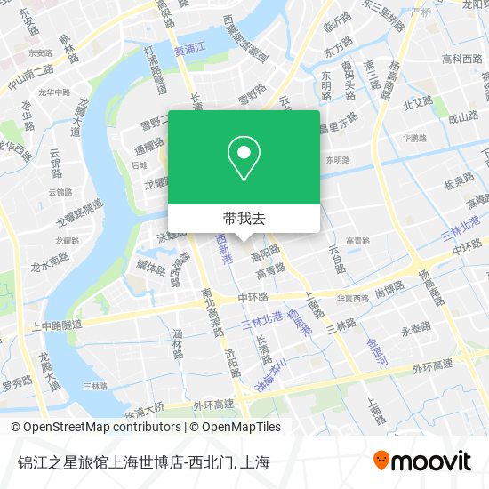 锦江之星旅馆上海世博店-西北门地图