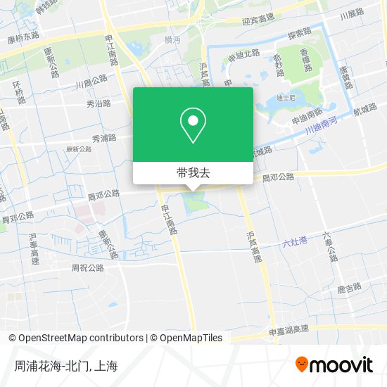 周浦花海-北门地图