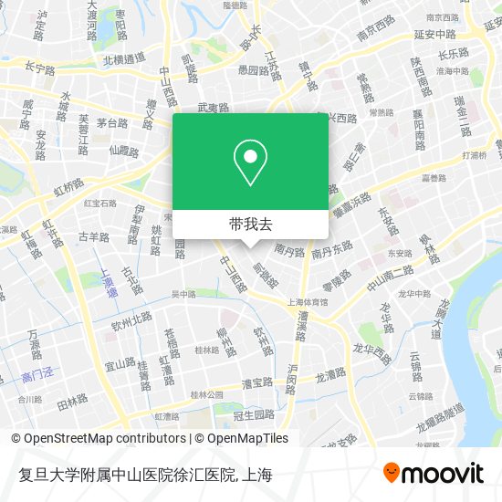 复旦大学附属中山医院徐汇医院地图
