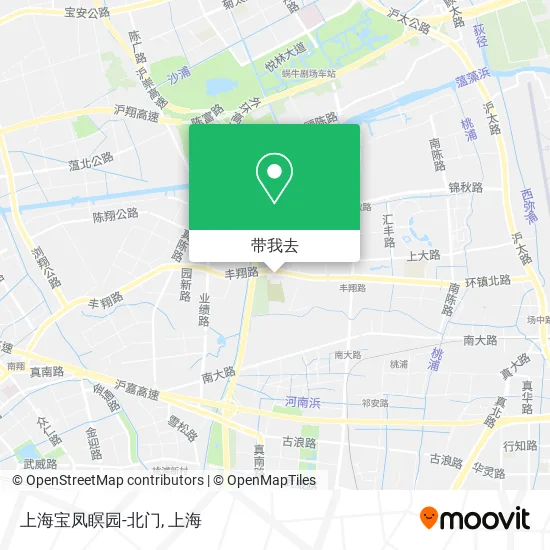 上海宝凤瞑园-北门地图