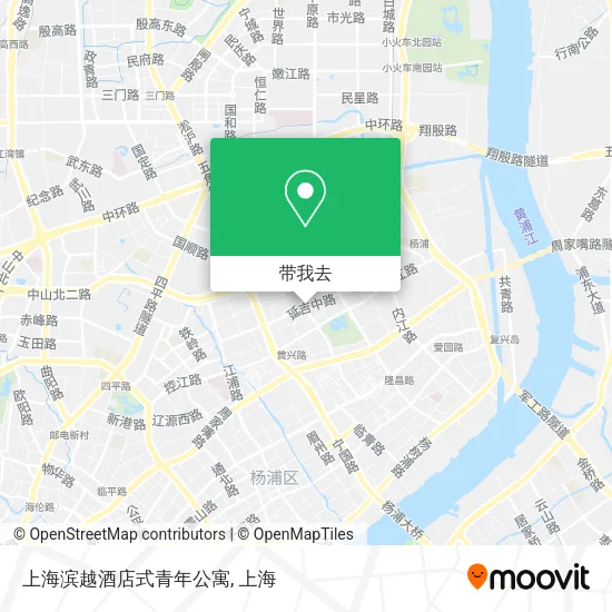 上海滨越酒店式青年公寓地图